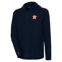 Men's Houston Astros Antigua Strong Hold Long Sleeve Henley baseball Hoodie baseball T-shirt - Navy Men's Houston Astros Antigua Strong Hold Long Sleeve Henley baseball Hoodie baseball T-shirt - Navy