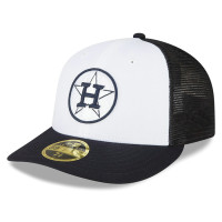 Men's Houston Astros New Era 2023 On-Field Batting Practice Low Profile 59FIFTY Fitted Hat - White/Navy