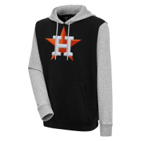 Men's Houston Astros Antigua Victory CB Chenille Pullover baseball Hoodie - Black Men's Houston Astros Antigua Victory CB Chenille Pullover baseball Hoodie - Black