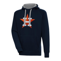 Men's Houston Astros Antigua Victory Chenille Pullover baseball Hoodie - Navy