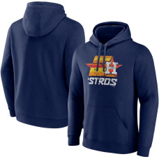 Men's Houston Astros Baseball Hometown Collection Team Fitted Pullover baseball Hoodie - Navy