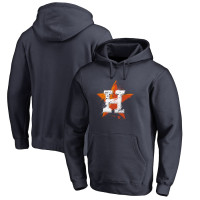 Men's Houston Astros Baseball Splatter Logo Pullover baseball Hoodie - Navy