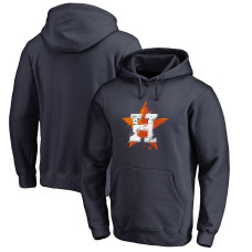 Men's Houston Astros Baseball Splatter Logo Pullover baseball Hoodie - Navy Men's Houston Astros Baseball Splatter Logo Pullover baseball Hoodie - Navy