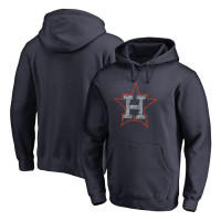 Men's Houston Astros Baseball Static Logo Pullover baseball Hoodie - Navy