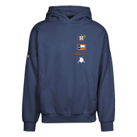 Men's Houston Astros Levelwear City Connect Contact Baseline Pullover baseball Hoodie - Navy