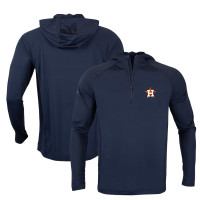 Men's Houston Astros Levelwear Zander Insignia Core Quarter-Zip Pullover baseball Hoodie - Navy Men's Houston Astros Levelwear Zander Insignia Core Quarter-Zip Pullover baseball Hoodie - Navy
