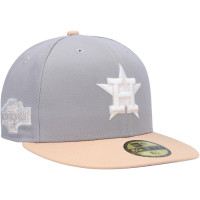 Men's Houston Astros New Era 2004 All-Star Game Purple Undervisor 59FIFTY Fitted Hat - Gray/Peach