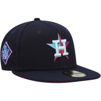 Men's Houston Astros New Era 2017 World Series Polar Lights 59FIFTY Fitted Hat - Navy