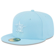 Men's Houston Astros New Era 2023 Spring Color Basic 59FIFTY Fitted Hat - Light Blue