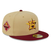 Men's Houston Astros New Era 59FIFTY Fitted Hat - Vegas Gold/Cardinal