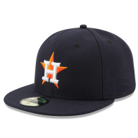 Men's Houston Astros New Era Home Authentic Collection On Field 59FIFTY Performance Fitted Hat - Navy