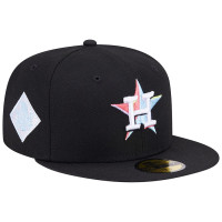 Men's Houston Astros New Era Multi-Color Pack 59FIFTY Fitted Hat - Black