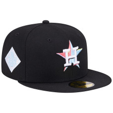 Men's Houston Astros New Era Multi-Color Pack 59FIFTY Fitted Hat - Black