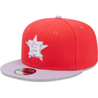 Men's Houston Astros New Era Spring Basic Two-Tone 9FIFTY Snapback Hat - Red/Purple