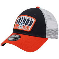 Men's Houston Astros New Era Two-Tone Patch 9FORTY Snapback Hat - Navy