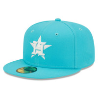 Men's Houston Astros New Era Vice Highlighter Logo 59FIFTY Fitted Hat - Blue 
