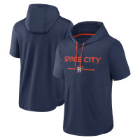 Men's Houston Astros City Connect Short Sleeve Pullover baseball Hoodie - Navy