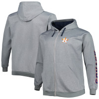 Men's Houston Astros Profile Big & Tall Pullover baseball Hoodie - Ash