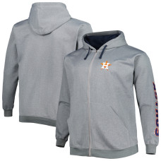 Men's Houston Astros Profile Big & Tall Pullover baseball Hoodie - Ash