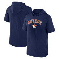 Men's Men's Navy Houston Astros High Cheddar Short Sleeve Pullover baseball Hoodie