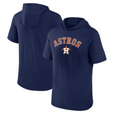 Men's Men's Navy Houston Astros High Cheddar Short Sleeve Pullover baseball Hoodie