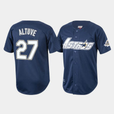 Men's Houston Astros Jose Altuve 1994 Cooperstown Collection Navy Authentic Jersey
