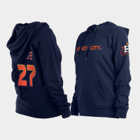 #27 Jose Altuve Houston Astros 2022 City Connect Pullover Hoodie - Navy