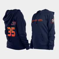 #35 Justin Verlander Houston Astros 2022 City Connect Pullover Hoodie - Navy