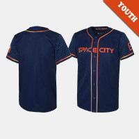 Youth Houston Astros # Navy 2022 City Connect Replica Jersey