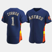 Houston Astros Carlos Correa Men's Navy Jersey - Diamond Edition
