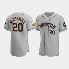 Men's Houston Astros Chas McCormick 60th Anniversary Authentic Gray Jersey