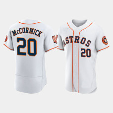 Men's Houston Astros Chas McCormick 60th Anniversary Authentic White Jersey