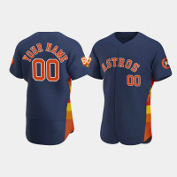 Men's Houston Astros Custom 60th Anniversary Authentic Navy Jersey Men's Houston Astros Custom 60th Anniversary Authentic Navy Jersey