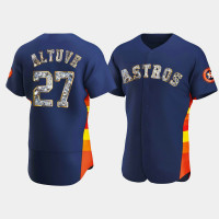 Houston Astros Jose Altuve Men's Navy Jersey - Diamond Edition