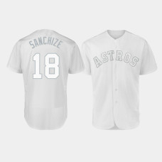 Men's Houston Astros Authentic #18 Aaron Sanchez 2019 Players' Weekend White Sanchize Jersey Men's Houston Astros Authentic #18 Aaron Sanchez 2019 Players' Weekend White Sanchize Jersey