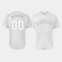 Men's Houston Astros Authentic #00 Custom 2019 Players' Weekend White Nickname Jersey Men's Houston Astros Authentic #00 Custom 2019 Players' Weekend White Nickname Jersey