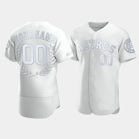 Men's Houston Astros Custom #00 White Award Collection Jersey