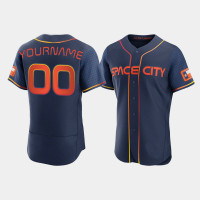 Houston Astros Custom Men's Navy Authentic 2022 City Connect Jersey Houston Astros Custom Men's Navy Authentic 2022 City Connect Jersey