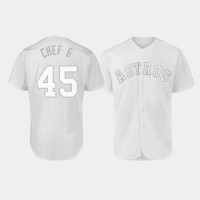Men's Houston Astros Authentic #45 Gerrit Cole 2019 Players' Weekend White Chef G Jersey Men's Houston Astros Authentic #45 Gerrit Cole 2019 Players' Weekend White Chef G Jersey