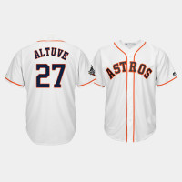 Men's Houston Astros #27 Jose Altuve 2019 World Series Bound Cool Base White Jersey