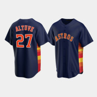 Men's Houston Astros #27 Jose Altuve Navy Replica Alternate Jersey Men's Houston Astros #27 Jose Altuve Navy Replica Alternate Jersey
