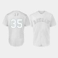Men's Houston Astros Authentic #35 Justin Verlander 2019 Players' Weekend White J V Jersey