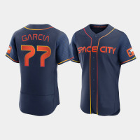 Houston Astros Luis Garcia Men's Navy Authentic 2022 City Connect Jersey