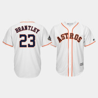 Men's Houston Astros #23 Michael Brantley 2019 World Series Bound Cool Base White Jersey