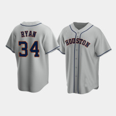 Men's Houston Astros #34 Nolan Ryan Gray Replica Road Jersey Men's Houston Astros #34 Nolan Ryan Gray Replica Road Jersey