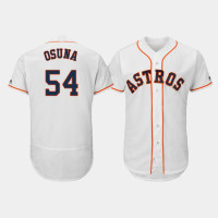Men's Houston Astros #54 Roberto Osuna White 2019 World Series Bound Authentic Flex Base Jersey