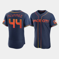 Houston Astros Yordan alvarez Men's Navy Authentic 2022 City Connect Jersey