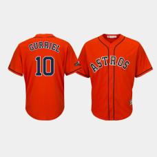 Houston Astros Men's #10 Yuli Gurriel 2019 Postseason Orange Official Cool Base Jersey