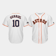Houston Astros Men's #10 Yuli Gurriel 2019 Postseason White Official Cool Base Jersey