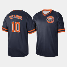 Men's Houston Astros Yuli Gurriel #10 Navy Cooperstown Collection V-Neck Legend Jersey